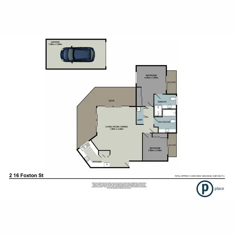 Floorplan of Homely apartment listing, 2/16 Foxton Street, Indooroopilly QLD 4068