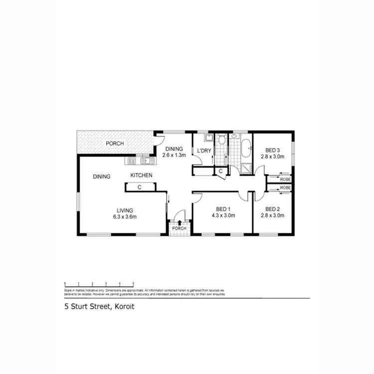 Floorplan of Homely house listing, 5 Sturt Street, Koroit VIC 3282