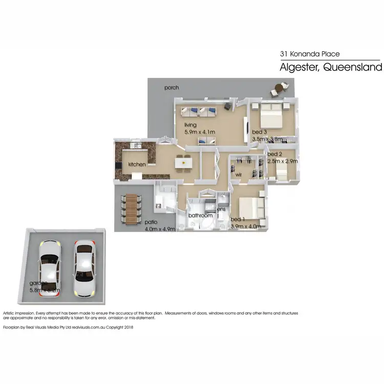 Floorplan of Homely house listing, 31 Konanda Street, Algester QLD 4115