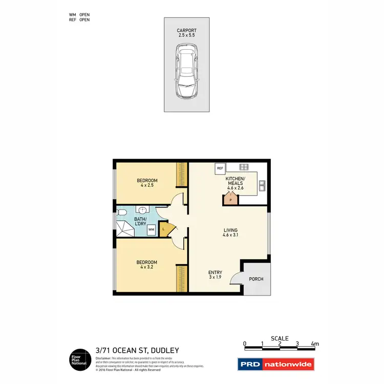 Floorplan of Homely unit listing, 3/71 Ocean Street, Dudley NSW 2290