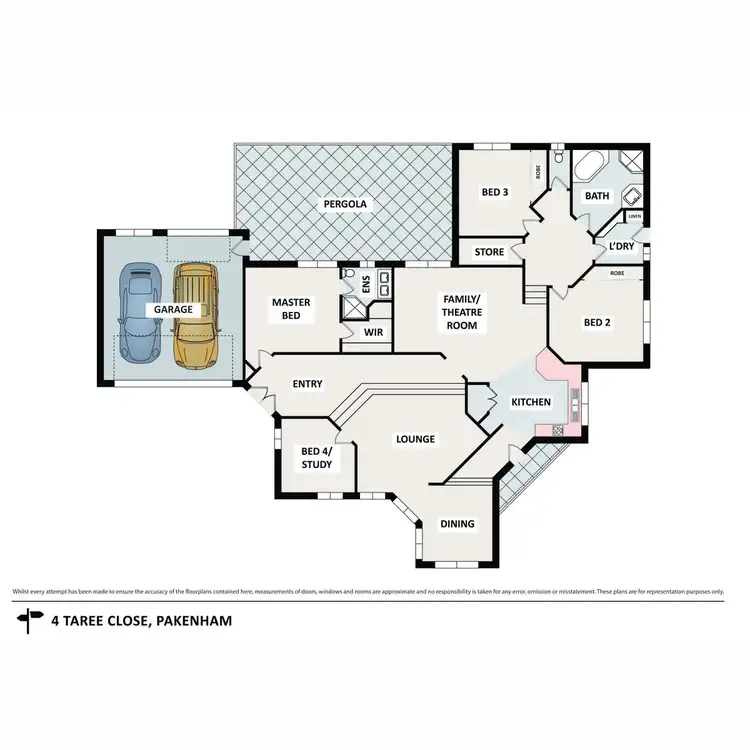 Floorplan of Homely house listing, 4 Taree Close, Pakenham VIC 3810