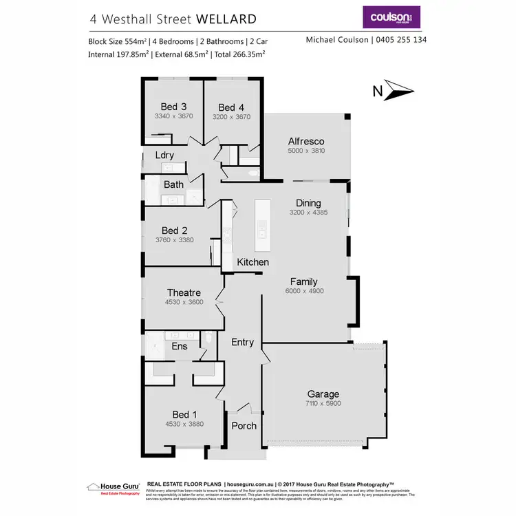 Floorplan of Homely house listing, 4 Westhall Street, Wellard WA 6170