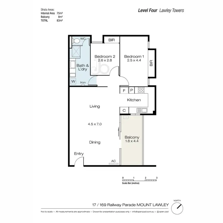 Floorplan of Homely apartment listing, 17/169 Railway Parade, Mount Lawley WA 6050