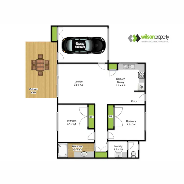 Floorplan of Homely unit listing, 1/139 Gordon Street, Traralgon VIC 3844