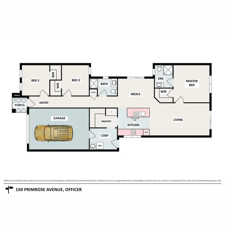 Floorplan of Homely house listing, 150 Primrose Avenue, Officer VIC 3809