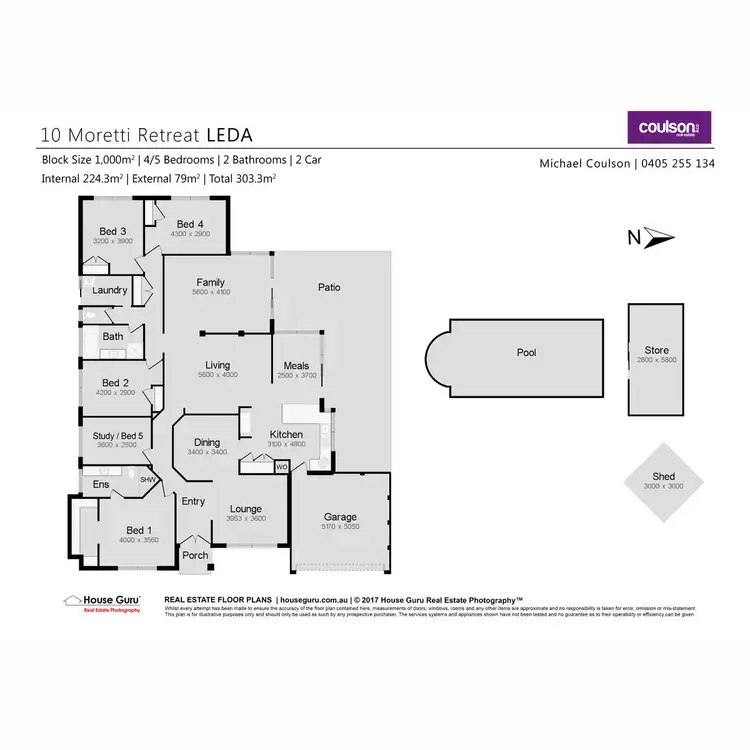 Floorplan of Homely house listing, 10 Moretti Retreat, Leda WA 6170