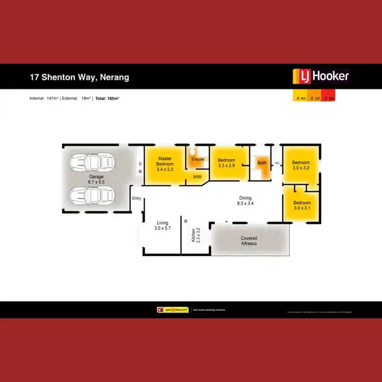 Floorplan of Homely house listing, 17 Shenton Way, Nerang QLD 4211