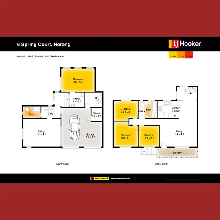 Floorplan of Homely house listing, 6 Spring Court, Nerang QLD 4211