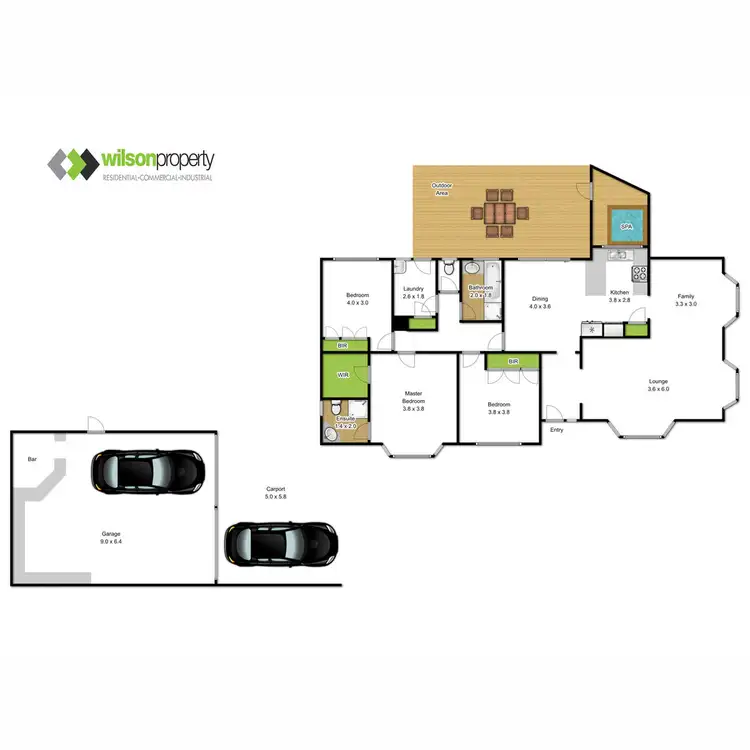 Floorplan of Homely house listing, 46 Bayley Drive, Traralgon VIC 3844