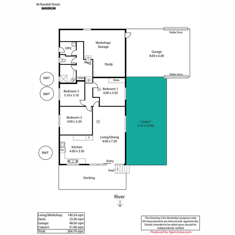 Floorplan of Homely house listing, 46 & 48 Randell Street, Mannum SA 5238