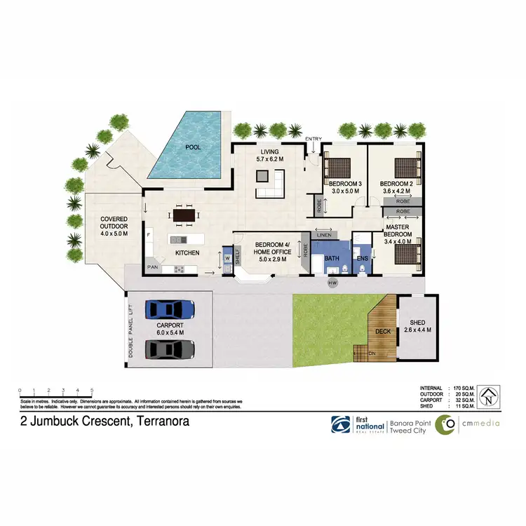 Floorplan of Homely house listing, 2 Jumbuck Crescent, Terranora NSW 2486