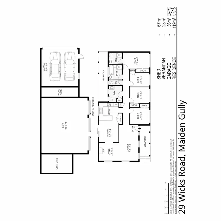 Floorplan of Homely house listing, 29 Wicks Road, Maiden Gully VIC 3551