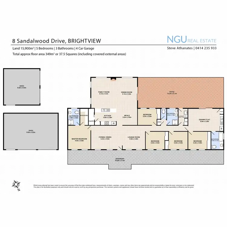 Floorplan of Homely house listing, 8 Sandalwood Drive, Brightview QLD 4311