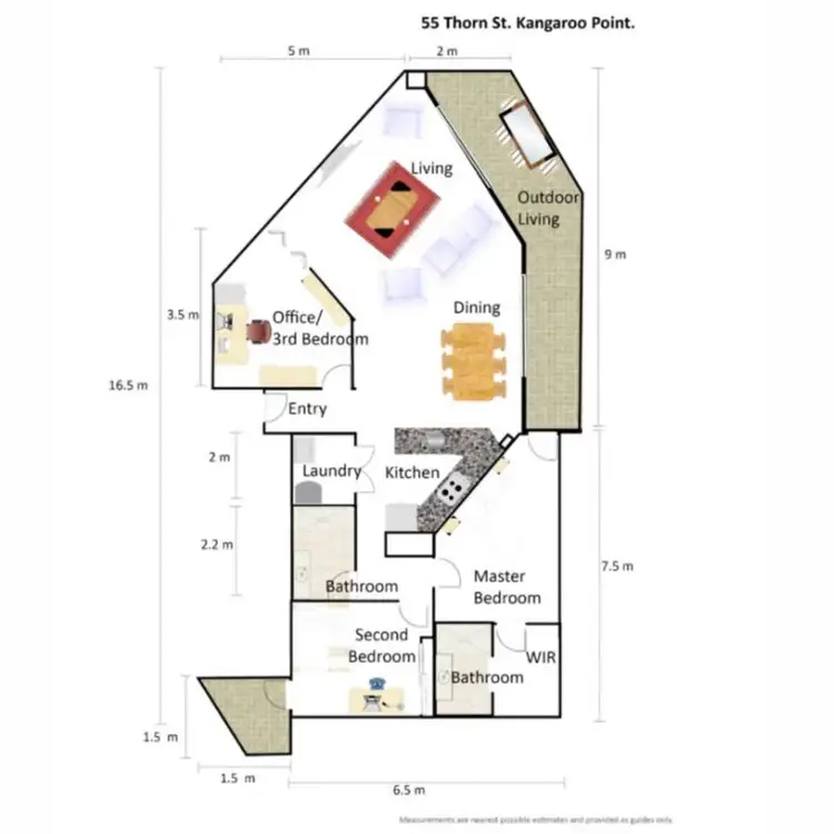 Floorplan of Homely apartment listing, 31/55 Thorn Street, Kangaroo Point QLD 4169