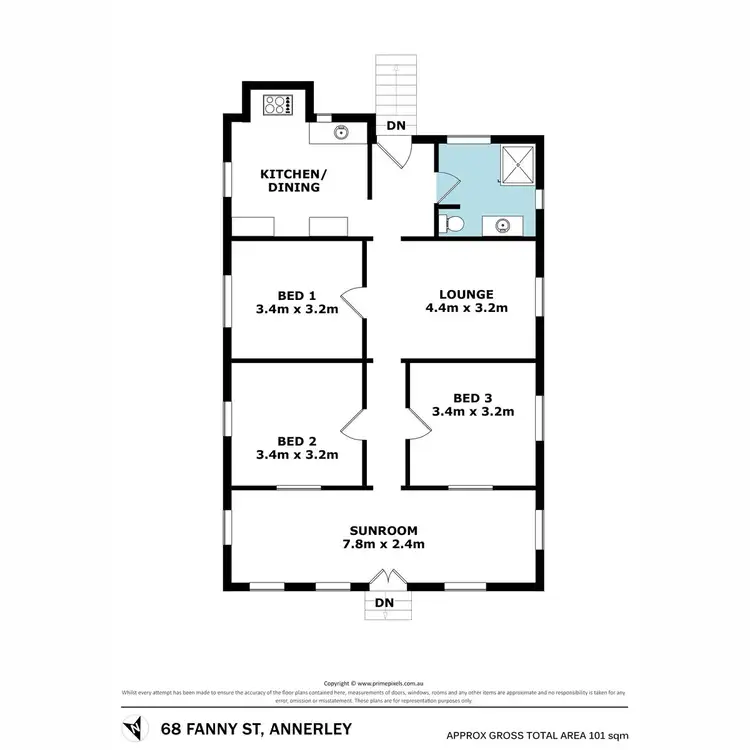Floorplan of Homely house listing, 68 Fanny Street, Annerley QLD 4103
