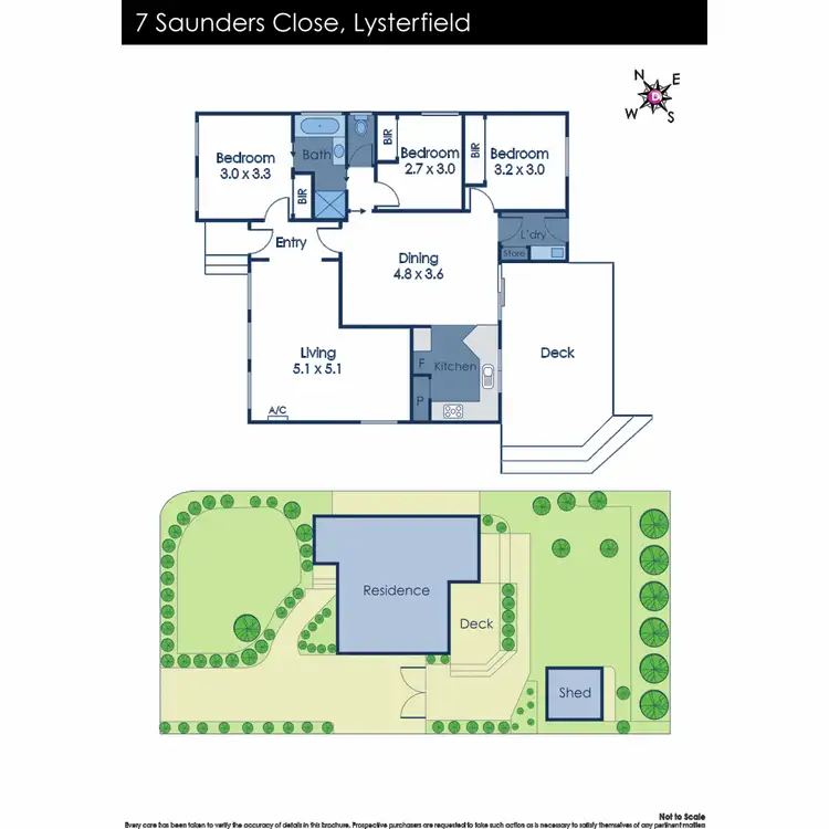Floorplan of Homely house listing, 7 Saunders Close, Lysterfield VIC 3156