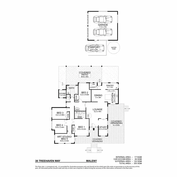 Floorplan of Homely house listing, 38 Treehaven Way, Maleny QLD 4552