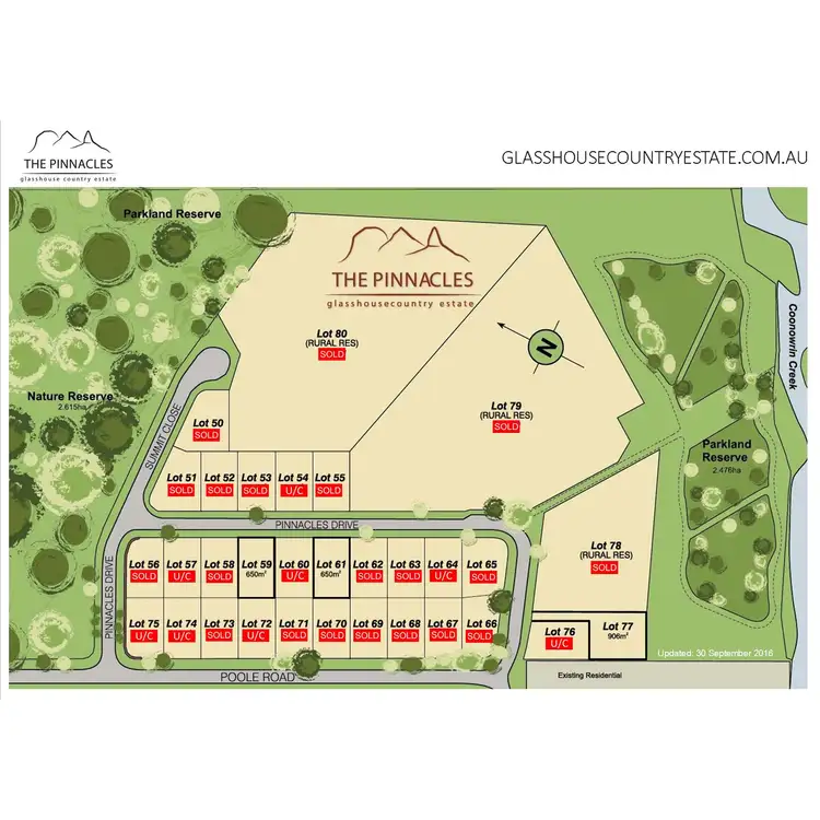 Floorplan of Homely land listing, LOT 61 Pinnacles Drive, Glass House Mountains QLD 4518