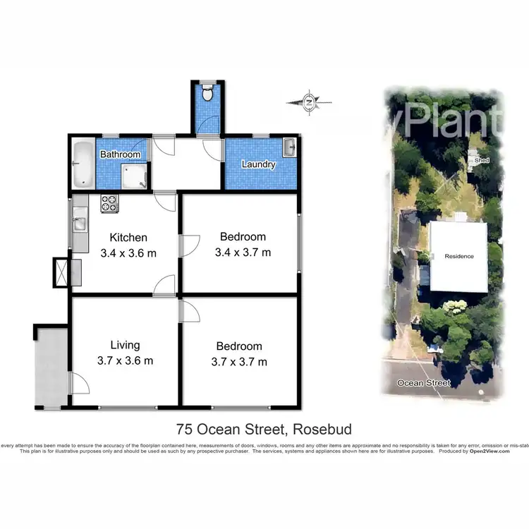 Floorplan of Homely house listing, 75 Ocean Street, Rosebud VIC 3939