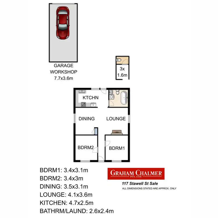 Floorplan of Homely house listing, 117 Stawell Street, Sale VIC 3850