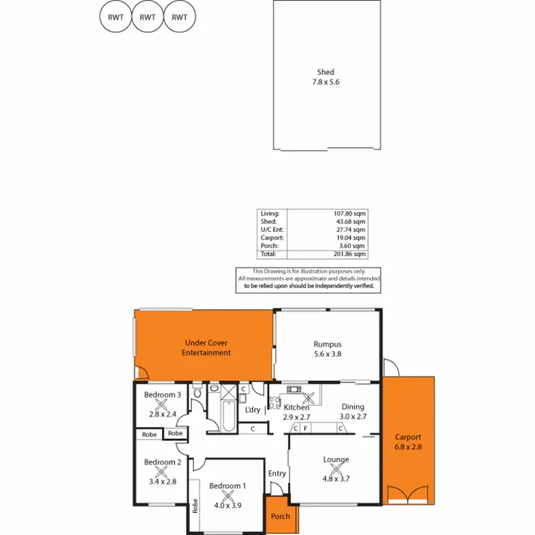 Floorplan of Homely house listing, 44 Nedland Crescent, Port Noarlunga South SA 5167