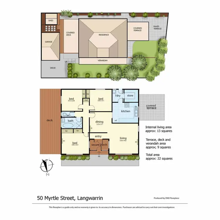 Floorplan of Homely house listing, 50 Myrtle Street, Langwarrin VIC 3910