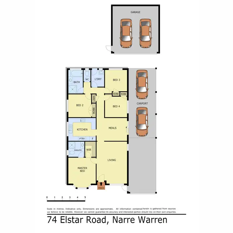 Floorplan of Homely house listing, 74 Elstar Road, Narre Warren VIC 3805