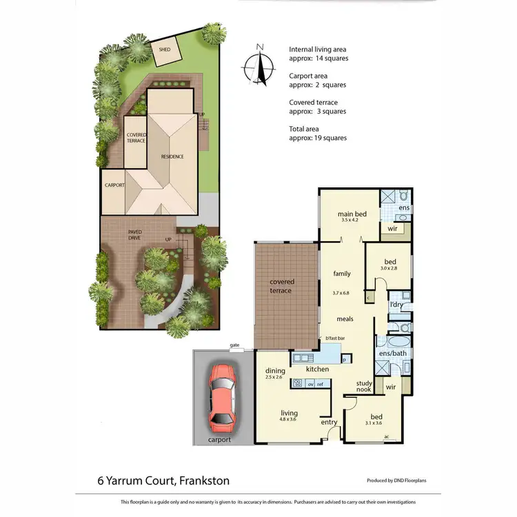 Floorplan of Homely house listing, 6 Yarram Court, Frankston VIC 3199
