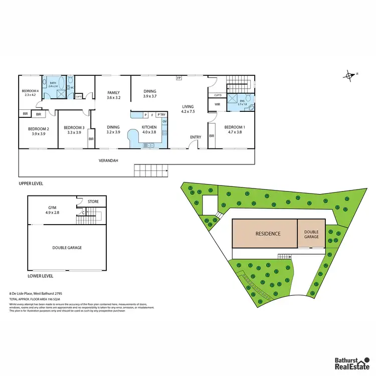 Floorplan of Homely house listing, 8 De Lisle Place, West Bathurst NSW 2795