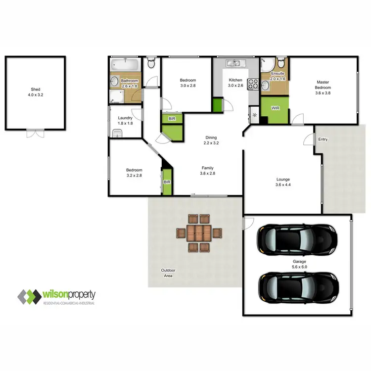 Floorplan of Homely house listing, 9 Wicklow Street, Traralgon VIC 3844