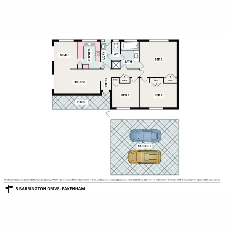 Floorplan of Homely house listing, 5 Barrington Drive, Pakenham VIC 3810