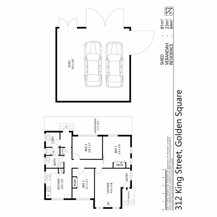 Floorplan of Homely house listing, 312 King Street, Golden Square VIC 3555