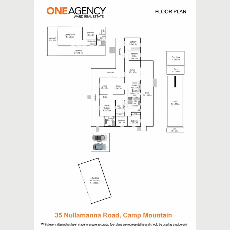 Floorplan of Homely house listing, 35 Nullamanna Road, Camp Mountain QLD 4520
