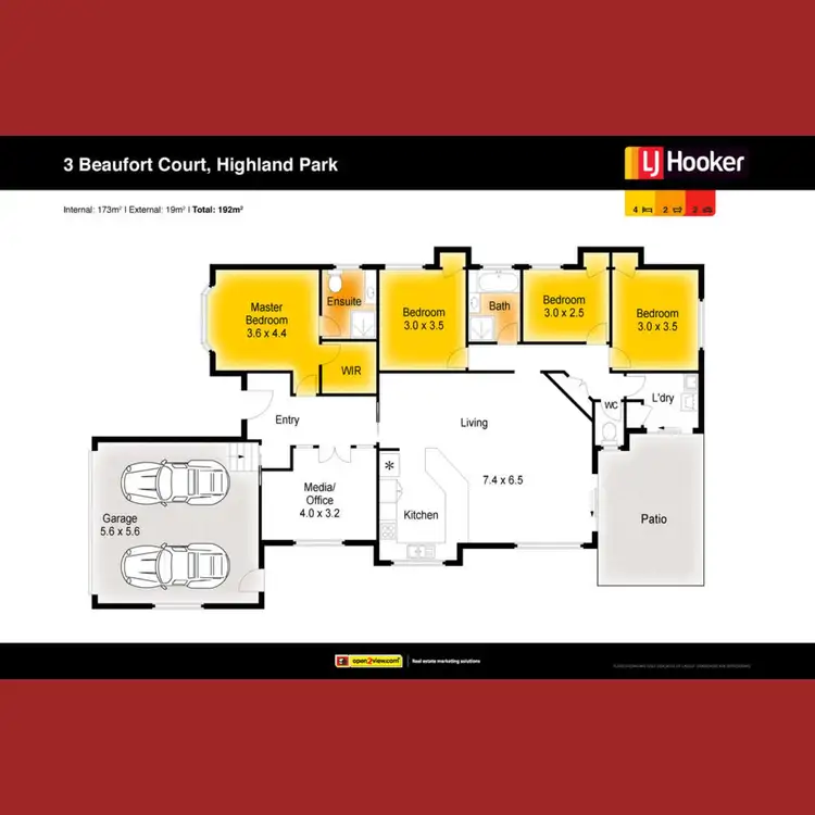 Floorplan of Homely house listing, 3 Beaufort Court, Highland Park QLD 4211