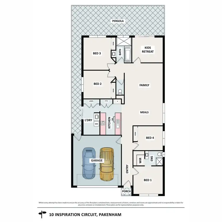 Floorplan of Homely house listing, 10 Inspiration Circuit, Pakenham VIC 3810