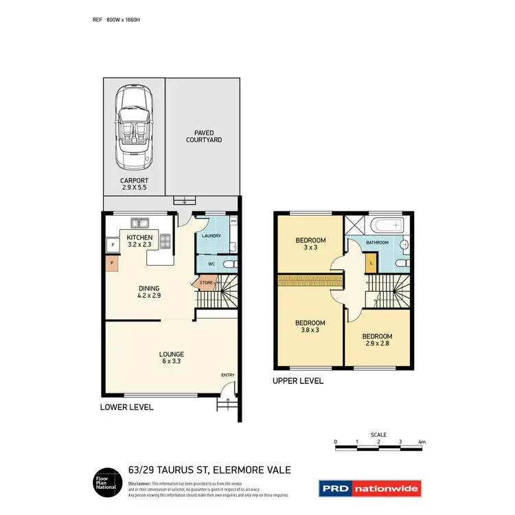 Floorplan of Homely unit listing, 63/29 Taurus Street, Elermore Vale NSW 2287