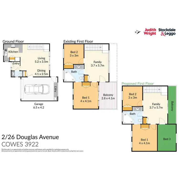 Floorplan of Homely townhouse listing, 2/26 Douglas Road, Cowes VIC 3922