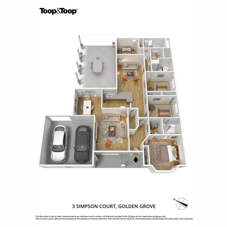 Floorplan of Homely house listing, 3 Simpson Court, Golden Grove SA 5125