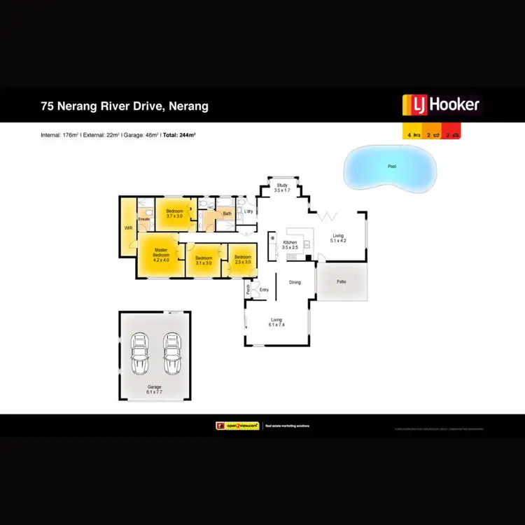 Floorplan of Homely house listing, 75 Nerang River Drive, Nerang QLD 4211