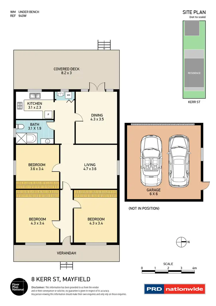 Floorplan of Homely house listing, 8 Kerr Street, Mayfield NSW 2304