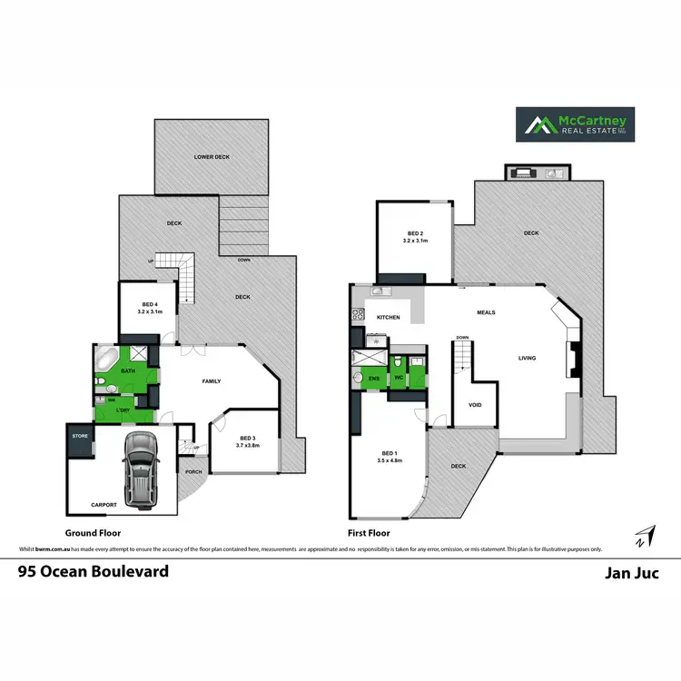 Floorplan of Homely house listing, 95 Ocean Boulevard, Jan Juc VIC 3228