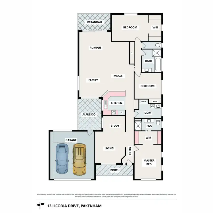 Floorplan of Homely house listing, 13 Licodia Drive, Pakenham VIC 3810