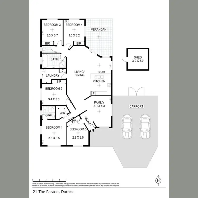 Floorplan of Homely house listing, 21 The Parade, Durack NT 830
