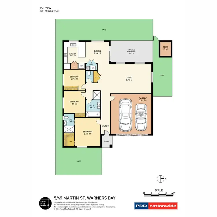 Floorplan of Homely unit listing, 5/49 Martin Street, Warners Bay NSW 2282