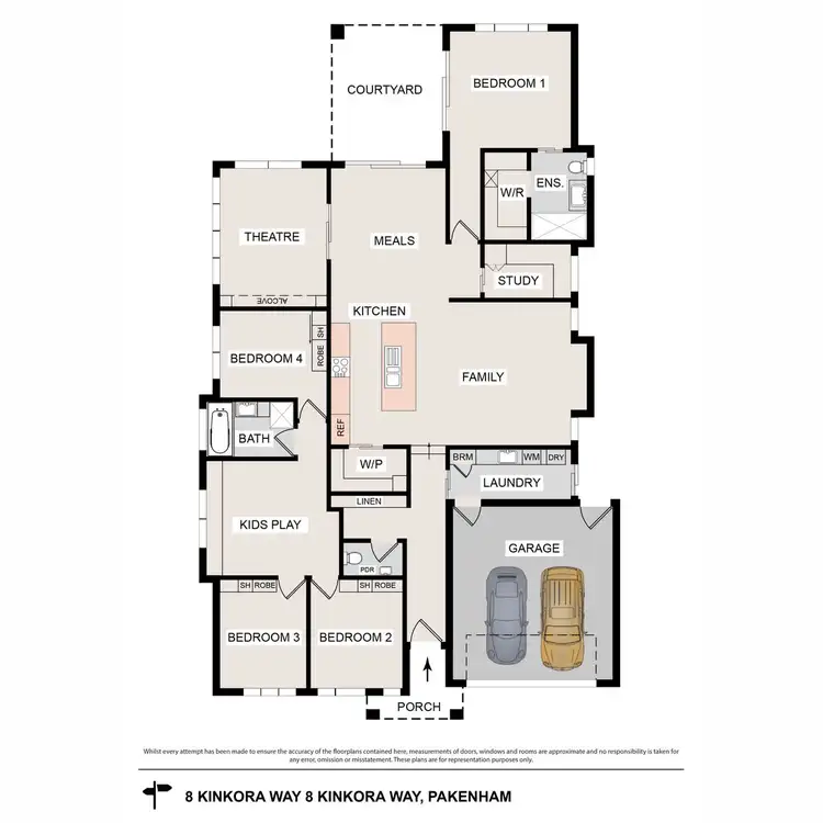 Floorplan of Homely house listing, 8 Kinkora Way, Pakenham VIC 3810