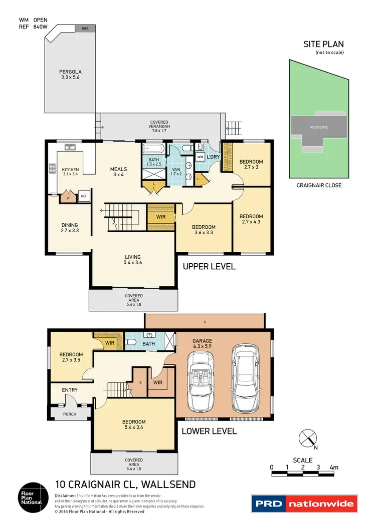 Floorplan of Homely house listing, 10 Craignair Close, Wallsend NSW 2287
