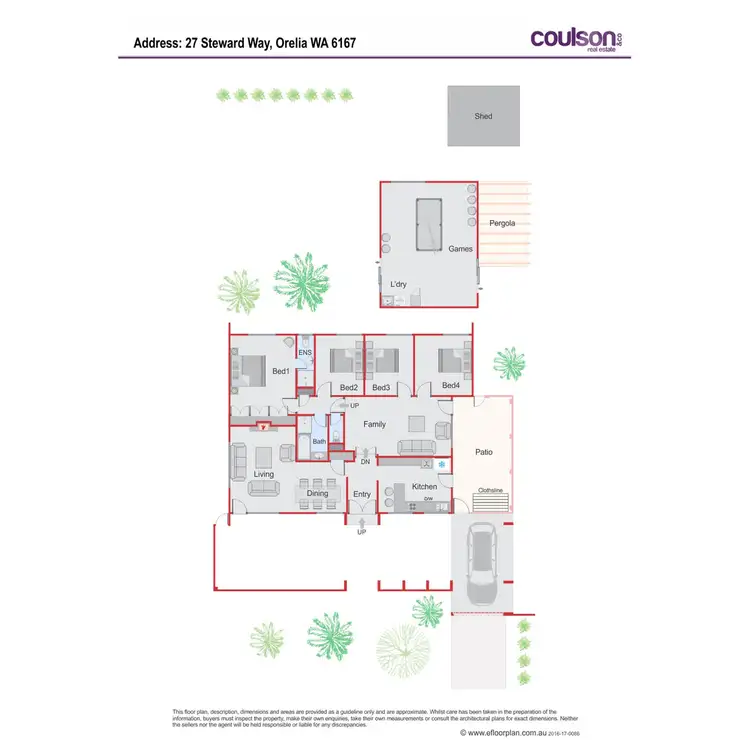Floorplan of Homely house listing, 27 Steward Way, Orelia WA 6167