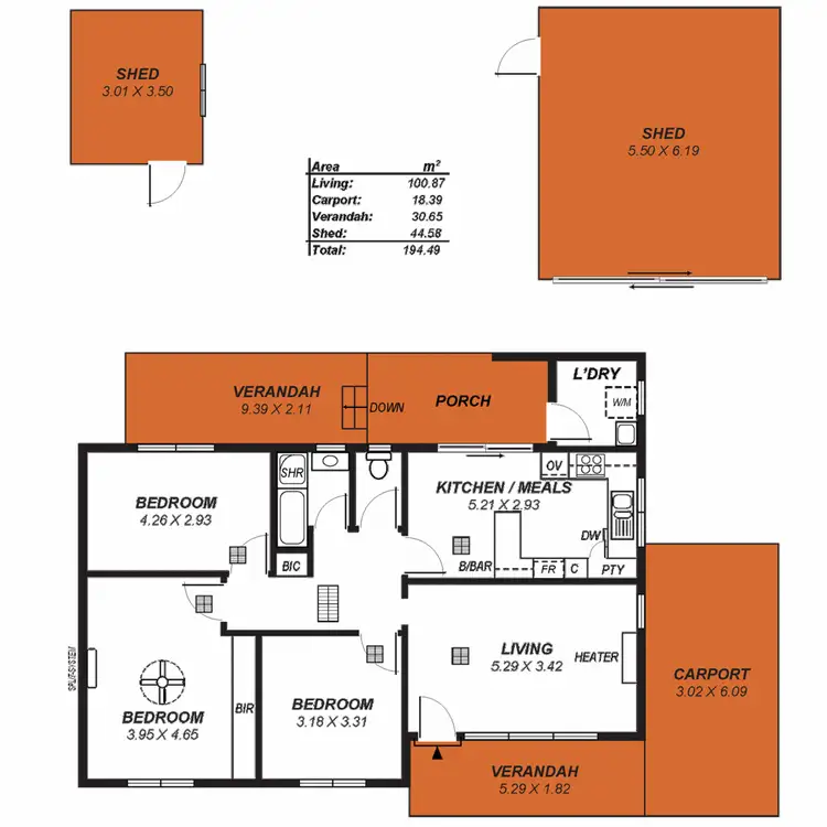 Floorplan of Homely house listing, 50 Fife Street, Klemzig SA 5087