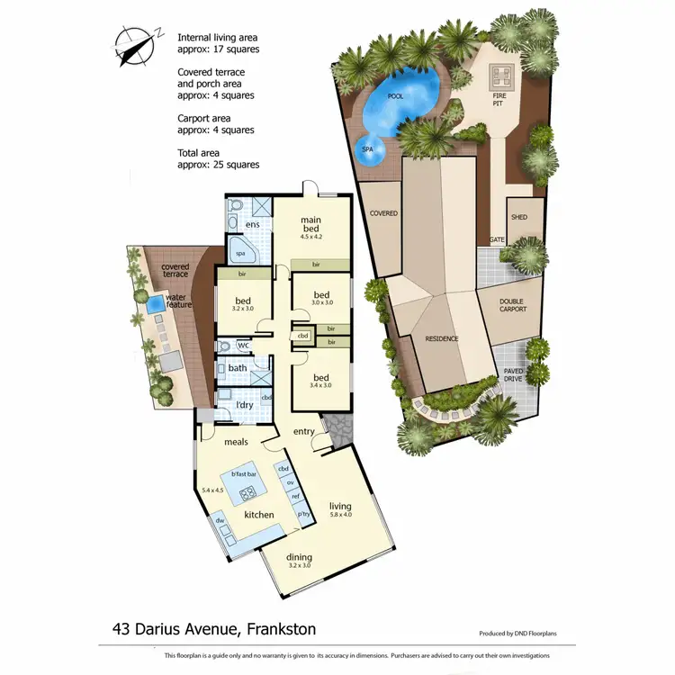 Floorplan of Homely house listing, 43 Darius Avenue, Frankston VIC 3199
