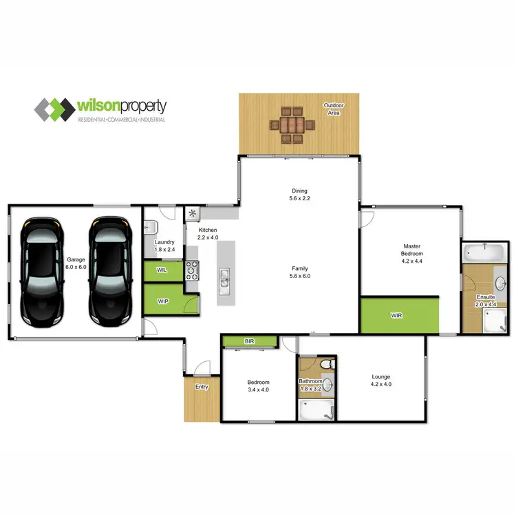 Floorplan of Homely house listing, 1/6 Tarago Court, Traralgon VIC 3844